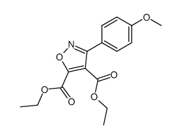 diethyl 3-(4-methoxyphenyl)isoxazole-4,5-dicarboxylate Structure