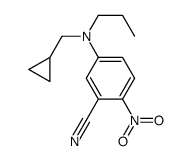 5-[(环丙基甲基)丙基氨基]-2-硝基苯甲腈结构式