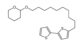 2-[10-(5-thiophen-2-ylthiophen-2-yl)decoxy]oxane结构式