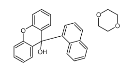 1,4-dioxane,9-naphthalen-1-ylxanthen-9-ol结构式