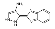 3-(benzimidazol-2-ylidene)-1,2-dihydropyrazol-4-amine结构式