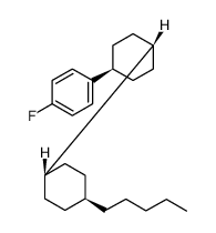 Benzene,1-fluoro-4-[(trans,trans)-4'-pentyl[1,1'-bicyclohexyl]-4-yl]- structure