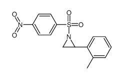 (2S)-2-(2-methylphenyl)-1-(4-nitrophenyl)sulfonylaziridine结构式