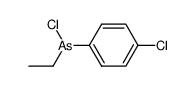 (p-chlorophenyl)ethylarsinous chloride Structure