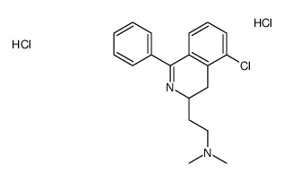 2-(5-chloro-1-phenyl-3,4-dihydroisoquinolin-3-yl)-N,N-dimethylethanamine,dihydrochloride Structure