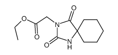 (2,4-dioxo-1,3-diaza-spiro[4.5]dec-3-yl)-acetic acid ethyl ester Structure