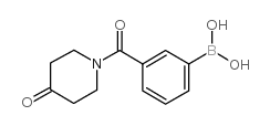 3-(4-OXOPIPERIDINE-1-CARBONYL)PHENYLBORONIC ACID Structure
