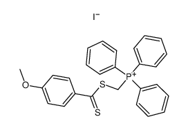 [4-methoxy(thiobenzoyl)thiomethyl]triphenylphosphonium iodide结构式