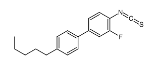 2-fluoro-1-isothiocyanato-4-(4-pentylphenyl)benzene结构式