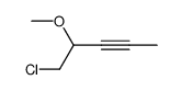 (1-chloromethyl-but-2-ynyl)-methyl ether Structure