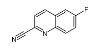 6-fluoroquinoline-2-carbonitrile Structure