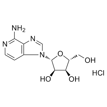 3-Deazaadenosine hydrochloride structure