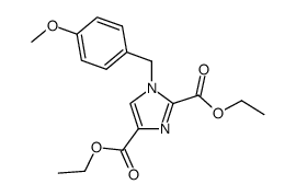 diethyl 1-(4-methoxybenzyl)-1H-imidazole-2,4-dicarboxylate Structure