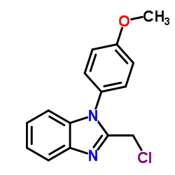 2-(Chloromethyl)-1-(4-methoxyphenyl)-1H-benzimidazole结构式