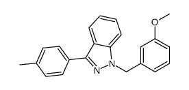 1-[(3-methoxyphenyl)methyl]-3-(4-methylphenyl)indazole Structure