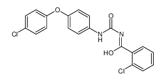 2-chloro-N-[[4-(4-chlorophenoxy)phenyl]carbamoyl]benzamide Structure