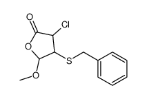 4-benzylsulfanyl-3-chloro-5-methoxyoxolan-2-one结构式