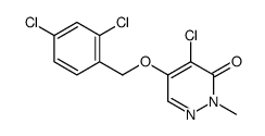 4-chloro-5-[(2,4-dichlorophenyl)methoxy]-2-methylpyridazin-3-one Structure