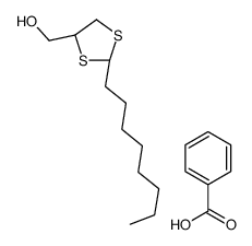 benzoic acid,[(2R,4R)-2-octyl-1,3-dithiolan-4-yl]methanol Structure