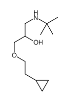 1-(tert-butylamino)-3-(2-cyclopropylethoxy)propan-2-ol结构式