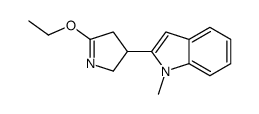 2-(5-ethoxy-3,4-dihydro-2H-pyrrol-3-yl)-1-methylindole Structure
