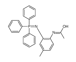 N-[4-methyl-2-[(triphenyl-λ5-phosphanylidene)amino]phenyl]acetamide结构式