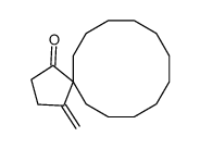 1-methylidenespiro[4.11]hexadecan-4-one结构式