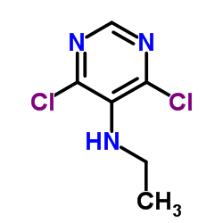 4,6-dichloro-N-ethylpyrimidin-5-amine structure