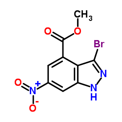 3-溴-6-硝基-1H-吲唑-4-羧酸甲酯图片
