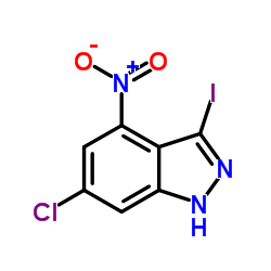 6-氯-3-碘-4-硝基-1H-吲唑图片