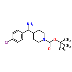 1-BOC-4-[AMINO(4-CHLOROPHENYL)METHYL]-PIPERIDINE结构式