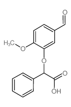 2-(5-Formyl-2-methoxyphenoxy)-2-phenylacetic acid结构式