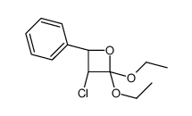 (3S,4S)-3-chloro-2,2-diethoxy-4-phenyloxetane Structure