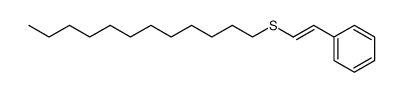 dodecyl (E)-2-phenylethenyl sulfide Structure