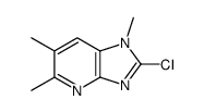 2-CHLORO-1,5,6-TRIMETHYLIMIDAZO [4,5-B] PYRIDINE Structure