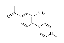 1-[3-AMINO-4-(4-METHYL-4H-PYRAZIN-1-YL)-PHENYL]-ETHANONE structure
