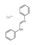 Methanimidamide,N,N'-diphenyl-, copper(2+) salt (2:1) structure