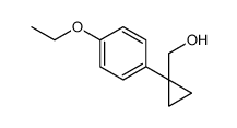 [1-(4-ethoxyphenyl)cyclopropyl]methanol结构式