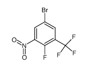 5-bromo-2-fluoro-1-nitro-3-trifluoromethyl-benzene Structure