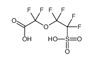 2,2-difluoro-2-(1,1,2,2-tetrafluoro-2-sulfoethoxy)acetic acid Structure