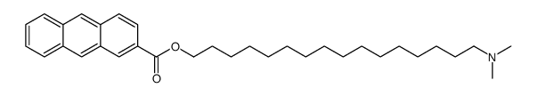 16-(dimethylamino)hexadecyl anthracene-2-carboxylate结构式