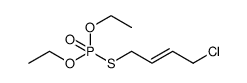 Phosphorothioic acid, S-(4-chloro-2-buten-1-yl) O,O-diethyl ester Structure