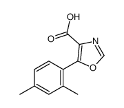 5-(2,4-dimethylphenyl)-1,3-oxazole-4-carboxylic acid结构式