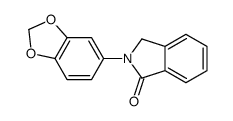 2-(1,3-benzodioxol-5-yl)-3H-isoindol-1-one结构式