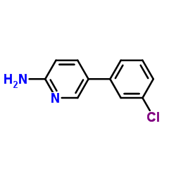 5-(3-Chlorophenyl)-2-pyridinamine Structure