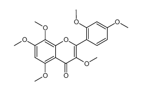 2-(2,4-dimethoxy-phenyl)-3,5,7,8-tetramethoxy-chromen-4-one Structure