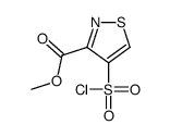 methyl 4-chlorosulfonyl-1,2-thiazole-3-carboxylate结构式