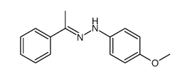 Ethanone, 1-phenyl-, 2-(4-methoxyphenyl)hydrazone结构式