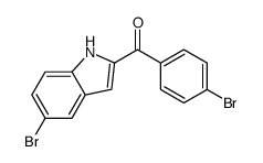 (5-bromo-1H-indol-2-yl)-(4-bromophenyl)methanone结构式