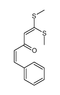 1,1-bis(methylsulfanyl)-5-phenylpenta-1,4-dien-3-one Structure
